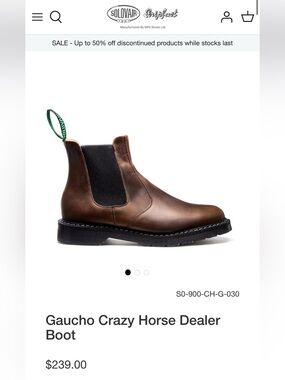 Solovair Gaucho Crazy Horse Dealer Boot